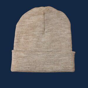 Los Angeles Apparel Knit Beige Beanie